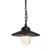 Lampada a sospensione esterna nera E27 60W Klampenborg