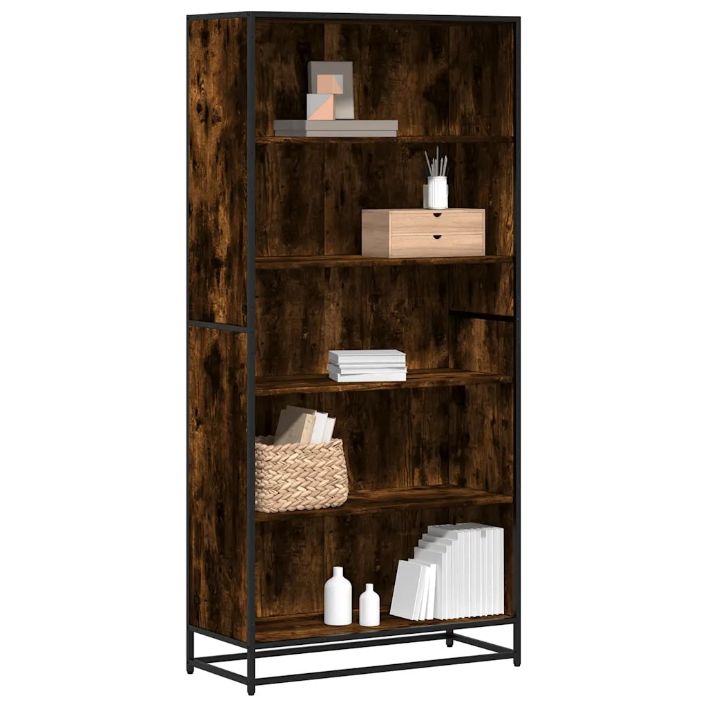 Libreria Rovere Fumo 80,5x35x170,5 cm in Truciolato 3300857