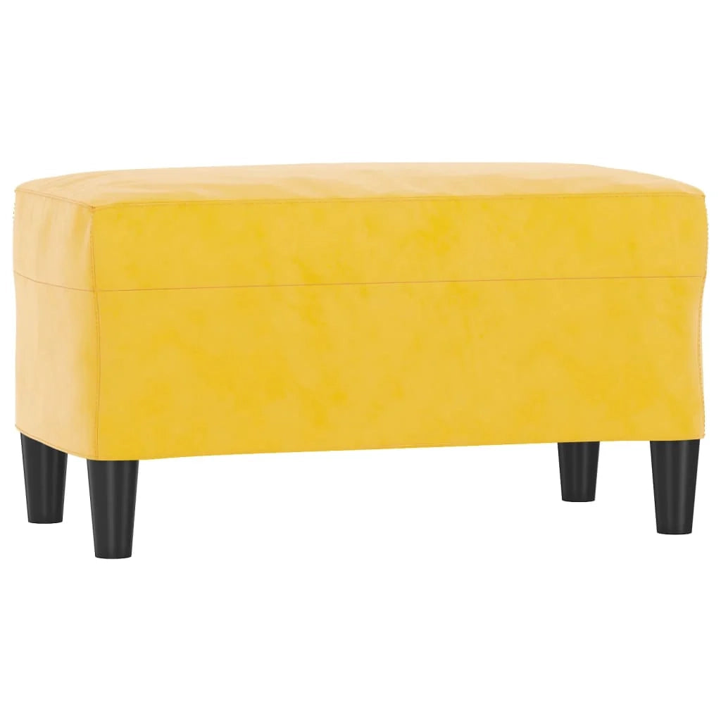 Panca/panca 70 x 35 x 41 cm velluto giallo 02_0010488