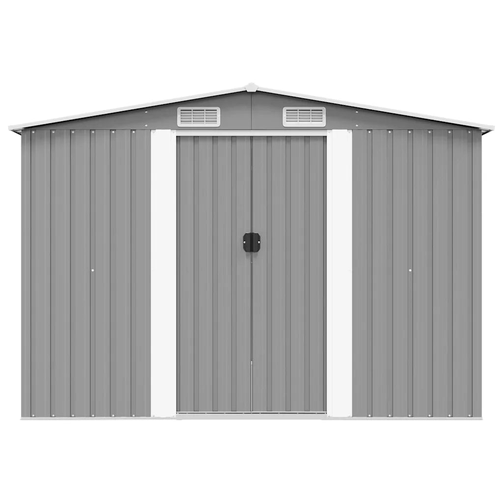 Capanno da Giardino 257x298x178 cm in Metallo Grigio cod mxl 65908