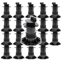 Set 20 supporti per pavimenti galleggianti Altezza regolabile 140-210mm Max 2700 kg Piedini per decking