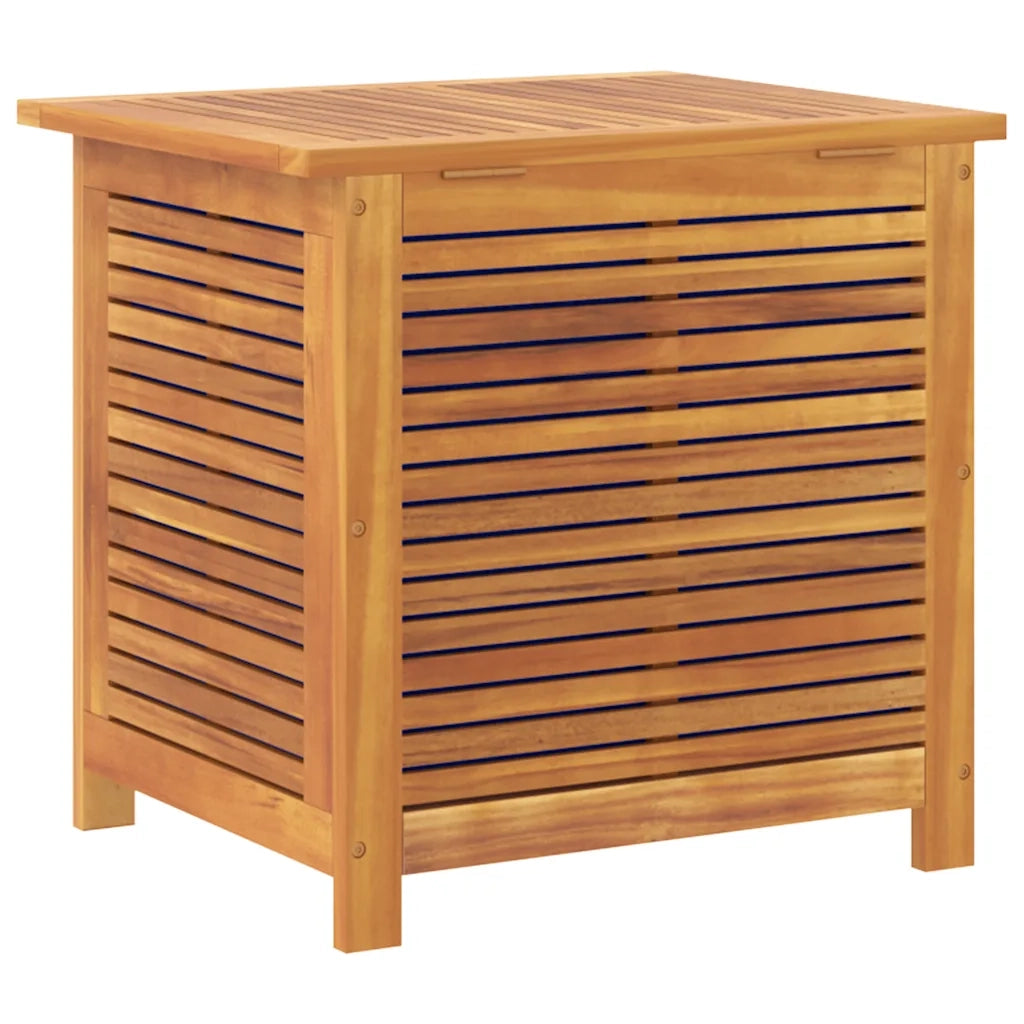 Contenitore Giardino con Feritoia 50x60x56cm Massello Acacia 365839