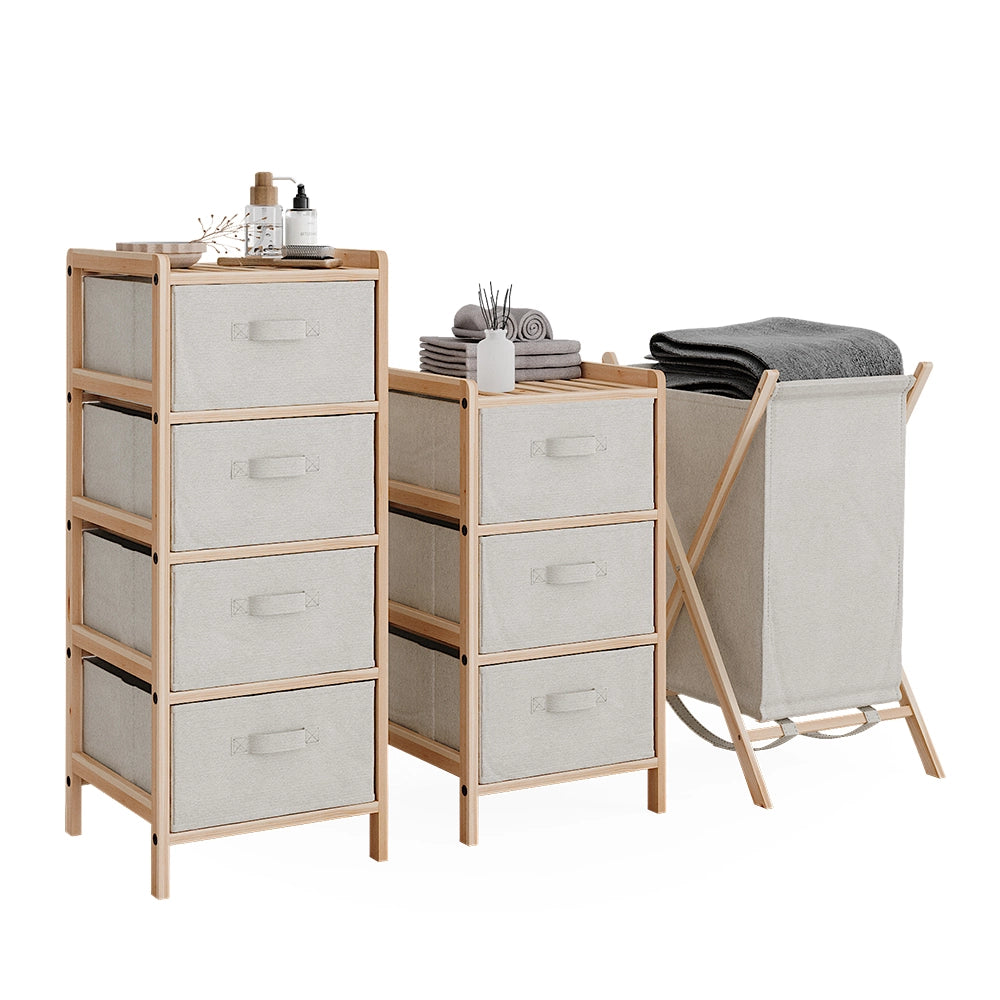 Vicco Set di mobili da bagno Beige 3 parti