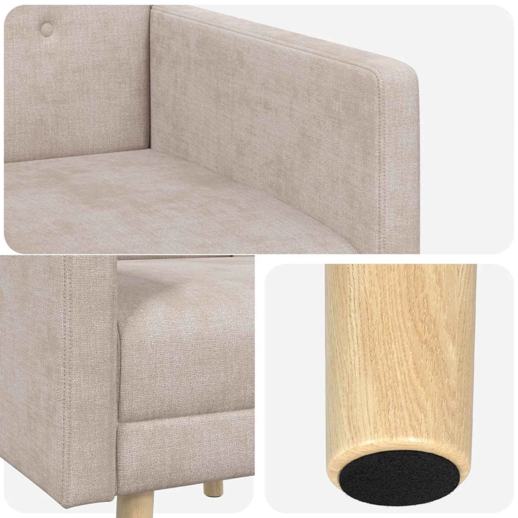 Sedia d'accento Beige Tessuto in ciniglia 42044818
