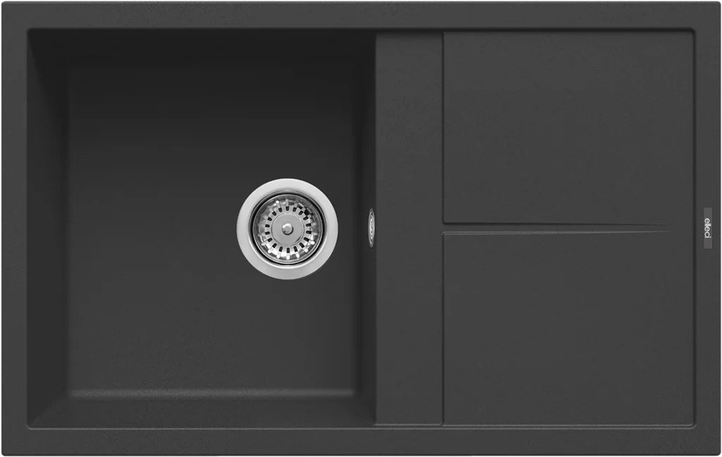 Lavello UNICO 300 79X50 1 vasca + gocciolatoio NERO 40