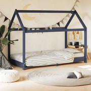 Giroletto per Bambini Grigio in Massello di Pino 70x140 cm 283352
