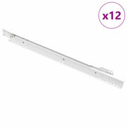 Scorrevole per cassetti 12 pz Bianco 400 mm Acciaio CFW9739656