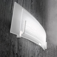 Applique Contemporanea Overlap Metallo Cromo Vetro Led 21W 3000K