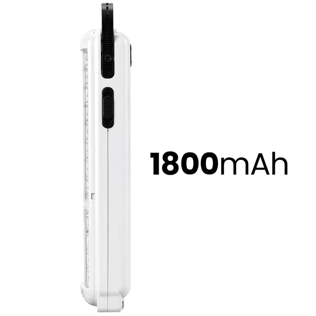 Lampada di emergenza 42 LED ad alta luminosità 1800mAh ricaricabile e portatile Bianco Avizar