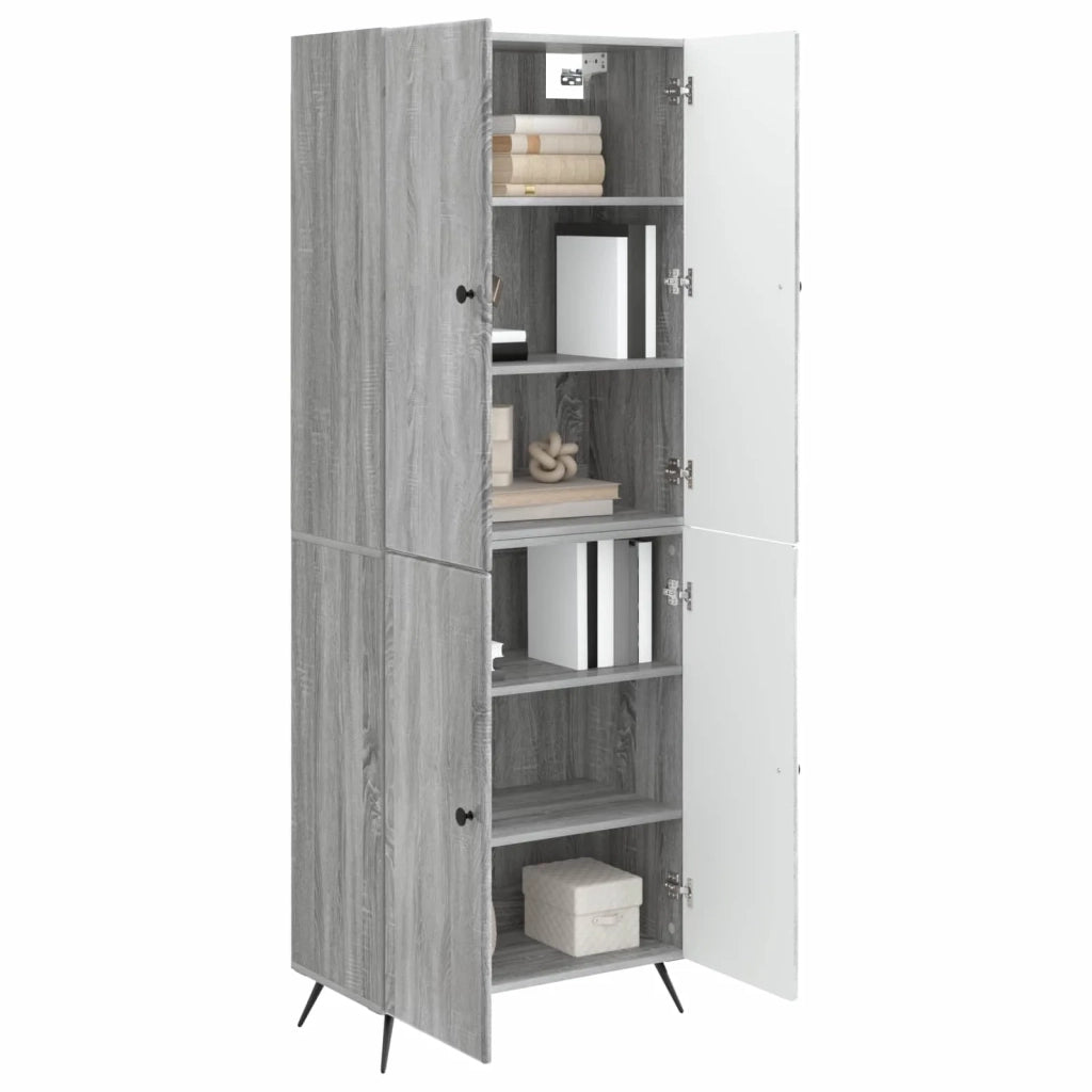 Set di armadi 2 pcs Sonoma grigio Legno ingegnerizzato 3416868