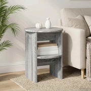 Mobile laterale 2 pcs Sonoma grigia Ø40 x 50 cm