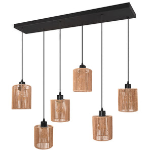Lampada APP1822-6CP Nature Black