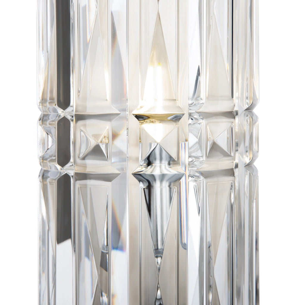 Maytoni applique contemporanea Facet 1 luce E14 cromo metallo vetro