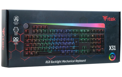 itek X31 tastiera Gaming USB Italiano Nero