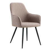 Set di 2 Sedie Harbo 1, Beige, Tessuto, 65x57x87 cm