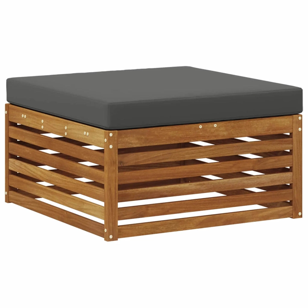 Set di divani da esterno con cuscino 9 pcs Naturale e Antracite 3373992