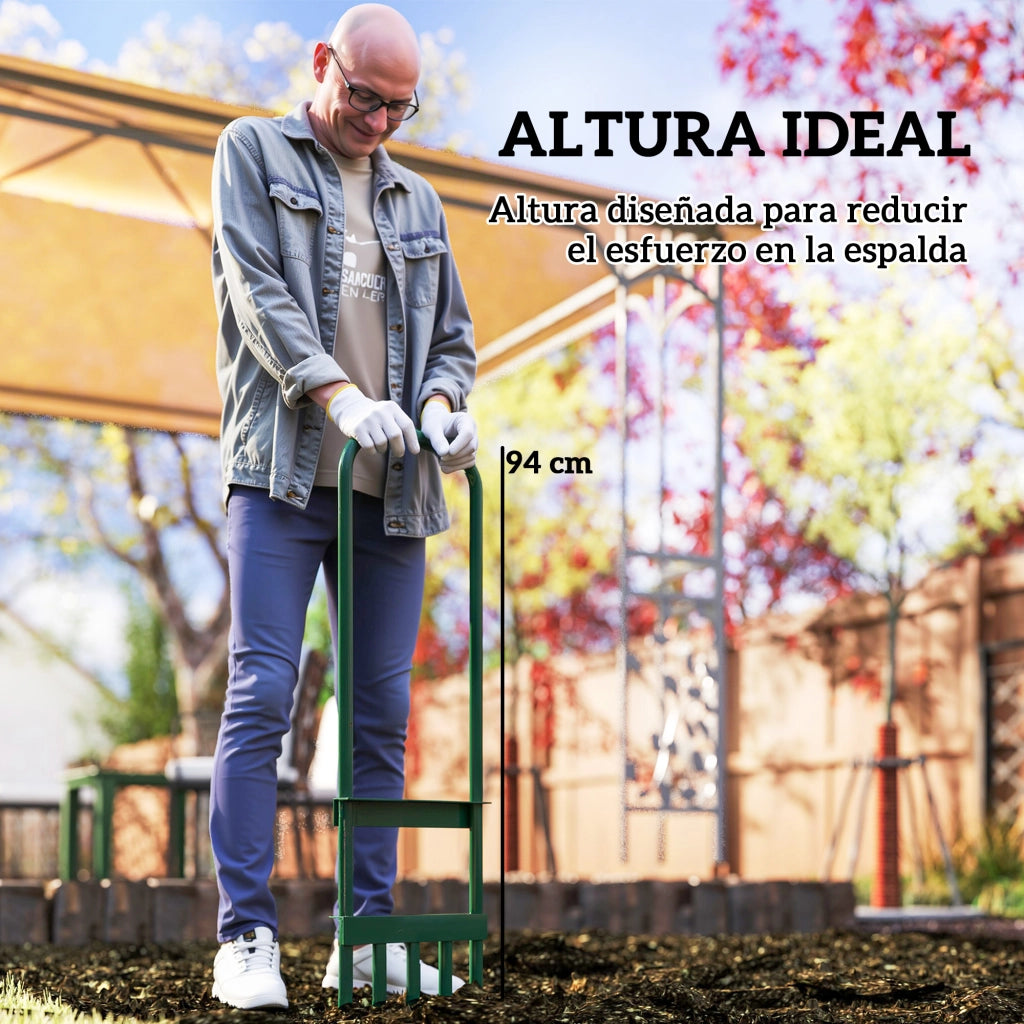 Aeratore Manuale Prato Verde 5 Punte ¨C zephmum ¨C Verde Scuro