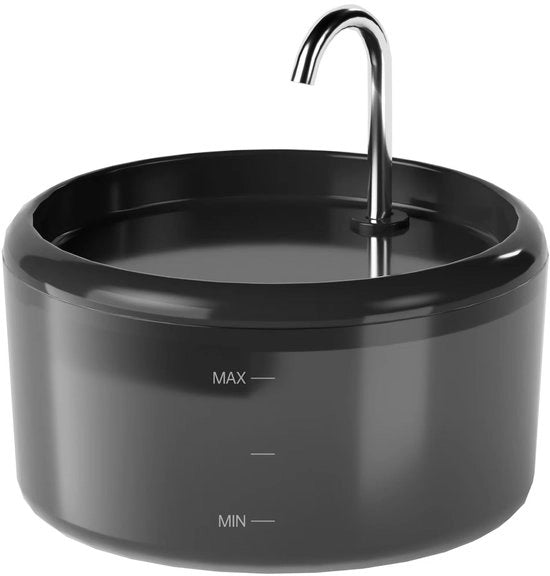 Fonteino automatico per gatti - Fonteino silenzioso per gatti - 2,4L fonteino per gatti per interni - Fonteino per gatti con LED - Dispensatore d'acqua per piccoli cani - Fonteino per animali domestici