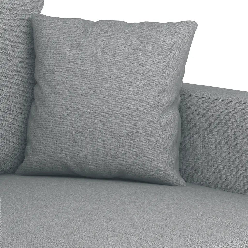 Divano a 3 Posti Grigio Chiaro 180 cm in Tessuto 359275