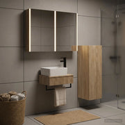 Set di mobili per il bagno 4 pz Rovere Sonoma 3407401