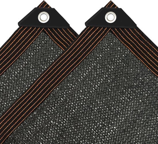 Sistema di protezione solare - protezione UV - 1 pezzo - nero - tessuto - 2 x 1 m