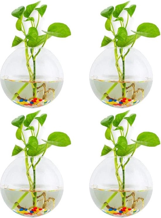 Set di vasi per piante appesi 13 cm - confezione da 12 grandi vasi in metallo appesi per piante - grappolo di aggancio rimovibile - vaso per fiori da giardino - contenitore per piante - per uso interno ed esterno - balcone - ringhiere di scale