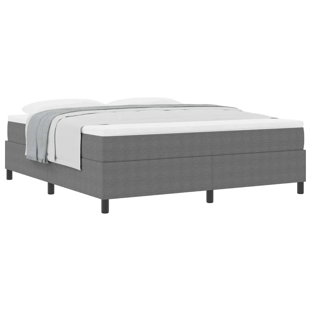 Letto a molle Grigio chiaro e bianco 180 x 200 cm 3337477