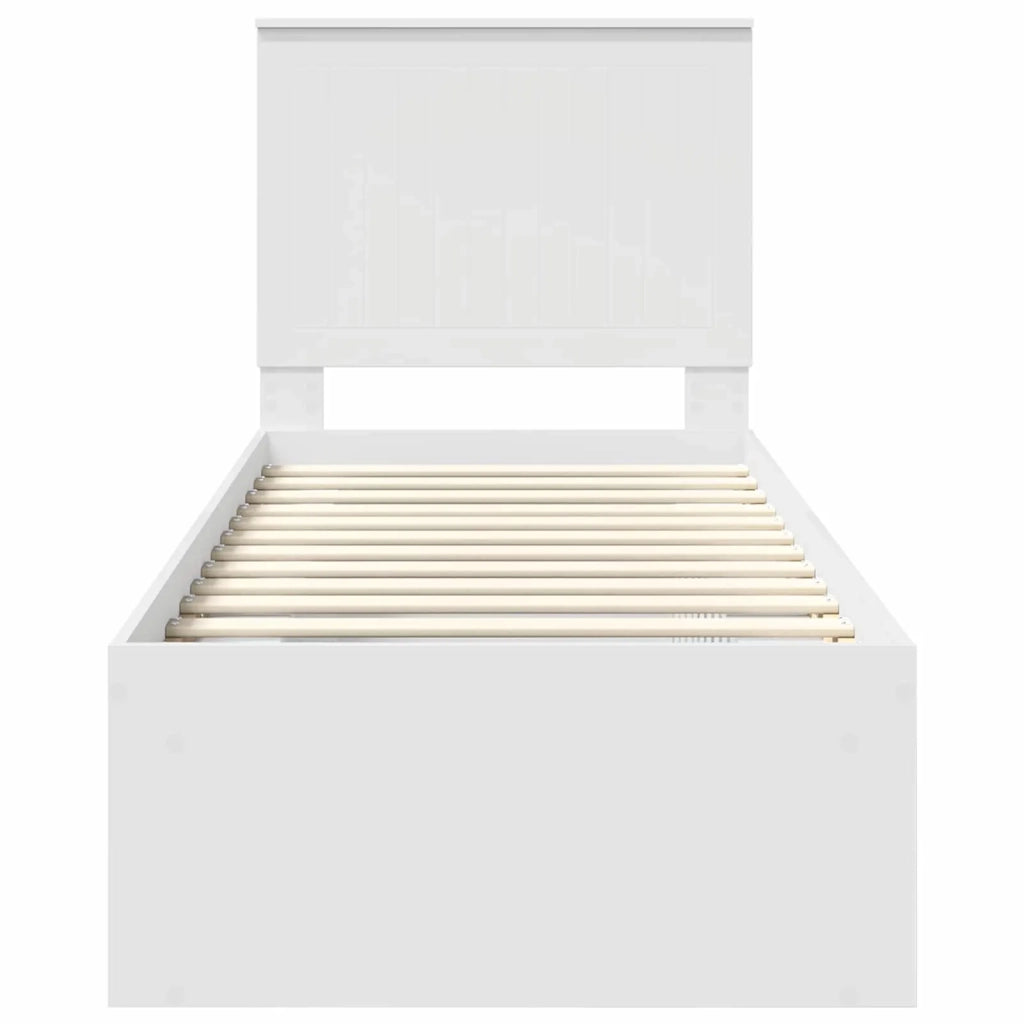 Struttura del letto Bianco 75 x 190 cm Pino massello