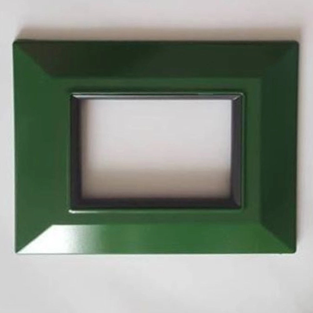 Trade Shop - Placca Placchetta Placchette Compatibili Per Serie Axolute Bticino Colorate Sq - Verde -7 Fori     -