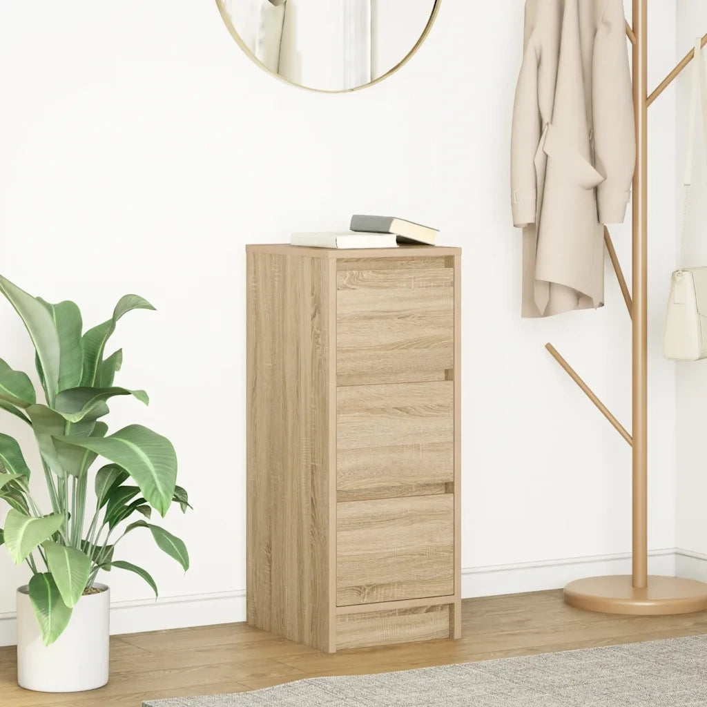 Credenza Rovere Sonoma 29,5x34x76 cm in Legno Multistrato