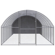 Gabbia per Polli da Esterno 3x8x2 m in Acciaio Zincato 3095475