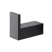 Appendino portasciugamani da muro in alluminio nero Sky
