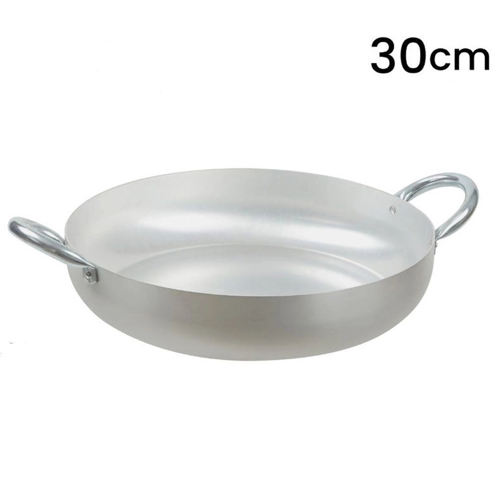 Trade Shop - Tegame In Alluminio Pentola Con 2 Manici Metallo Da ø20 A 30 Cm Utensile Per Cucina -    -diametro 30cm   -