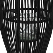 Supporto per Lanterna a Sospensione in Bamb¨´ 60 cm Nero CFW1985485