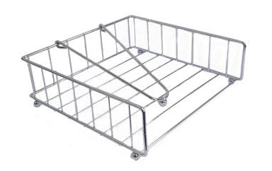 Portatovaglioli da Tavola Quadrato Slim Metallo Cromato Artex