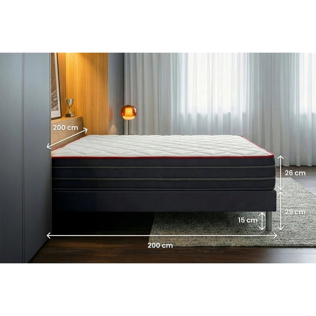Set materasso e base 200x200 cm - Boost