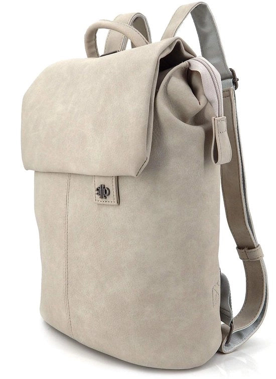 Borsa da scuola elegante per ragazze – Zaino da città in pelle imitativa – Borsa da scuola piccola (Stone)