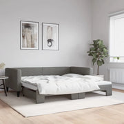 Divano Letto con Letto Estraibile Grigio Scuro 100x200 Tessutocod mxl 106595