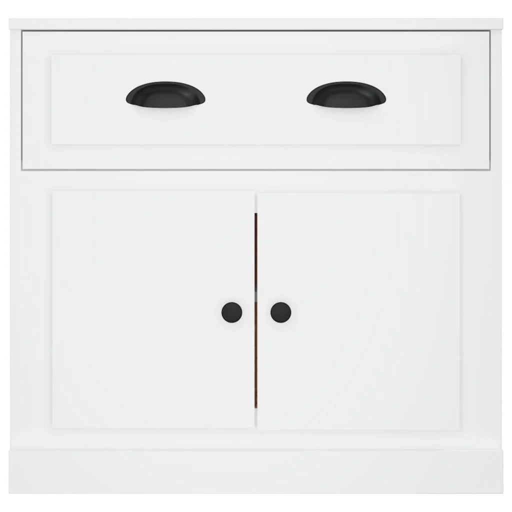 Buffet credenza cassettiera mobiletto mobile contenitore organizer per cucina soggiorno salotto 70 x 35,5 x 67,5 cm legno ingegnerizzato bianco 02_0030487