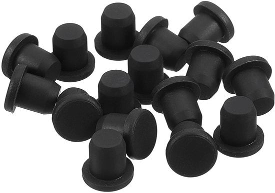 Gomme a goccia siliconate 16 pezzi - Stoppi a goccia idrorepellenti - Forma T flessibile - Gomma siliconica duratura - Resistente al calore - Adeguate adeguate a goccia - Stoppi a goccia idrorepellenti