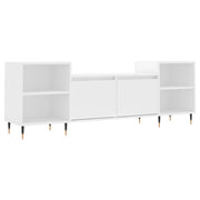 Mobile TV multimediale mensola TV credenza mobile TV sala da pranzo soggiorno camera da letto 160 x 35 x 55 cm legno ingegnerizzato bianco 02_0026061