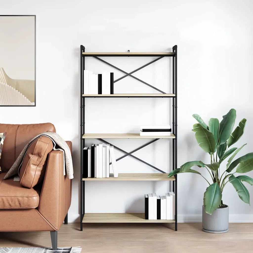 Libreria Rovere Sonoma 80 x 30 x 155 cm Legno multistrato 868414
