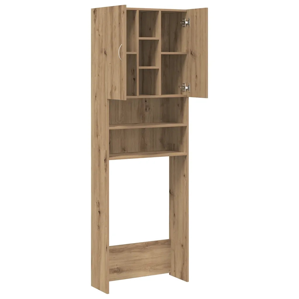 Mobile per Lavatrice Rovere Artigianale 64x25,5x190 cm 856650