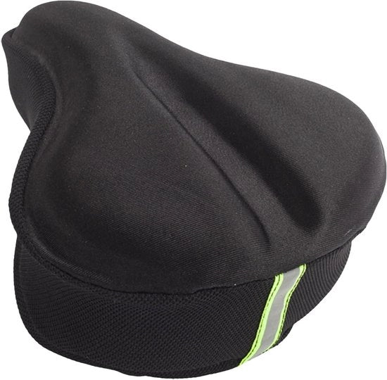Sella per bicicletta, 27 x 24 cm panno in silicone per sella, sella confortevole e protettiva con piastra per bicicletta, adatta per biciclette da corsa, biciclette elettriche, biciclette da sport uomo e donna