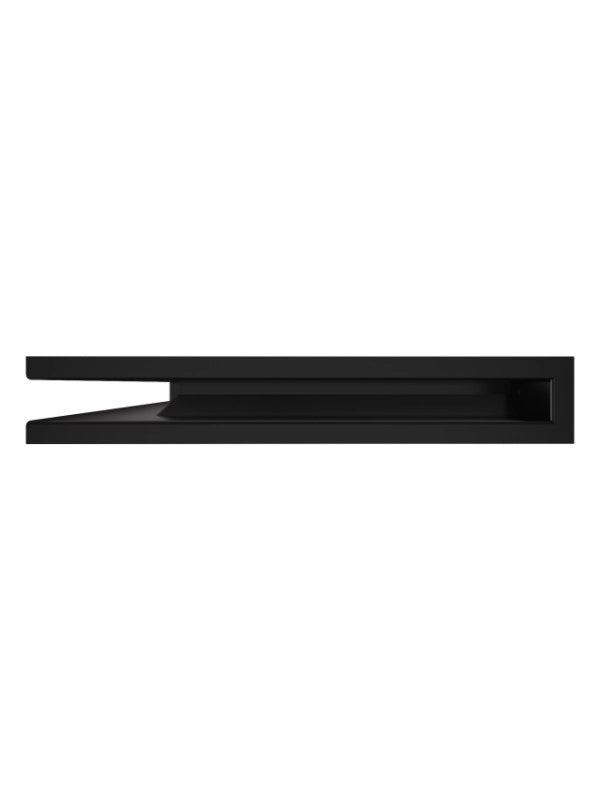 Griglia di ventilazione Angolare per camino 60x600x400 - Loft Angle sinistra grafite