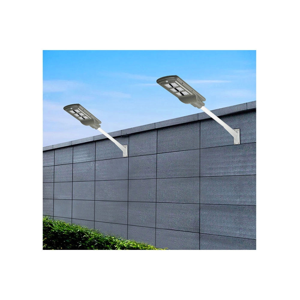 Trade Shop - Lampione Stradale Led 120 W Pannello Solare Fotovoltaico Con Telecomando Luce -
