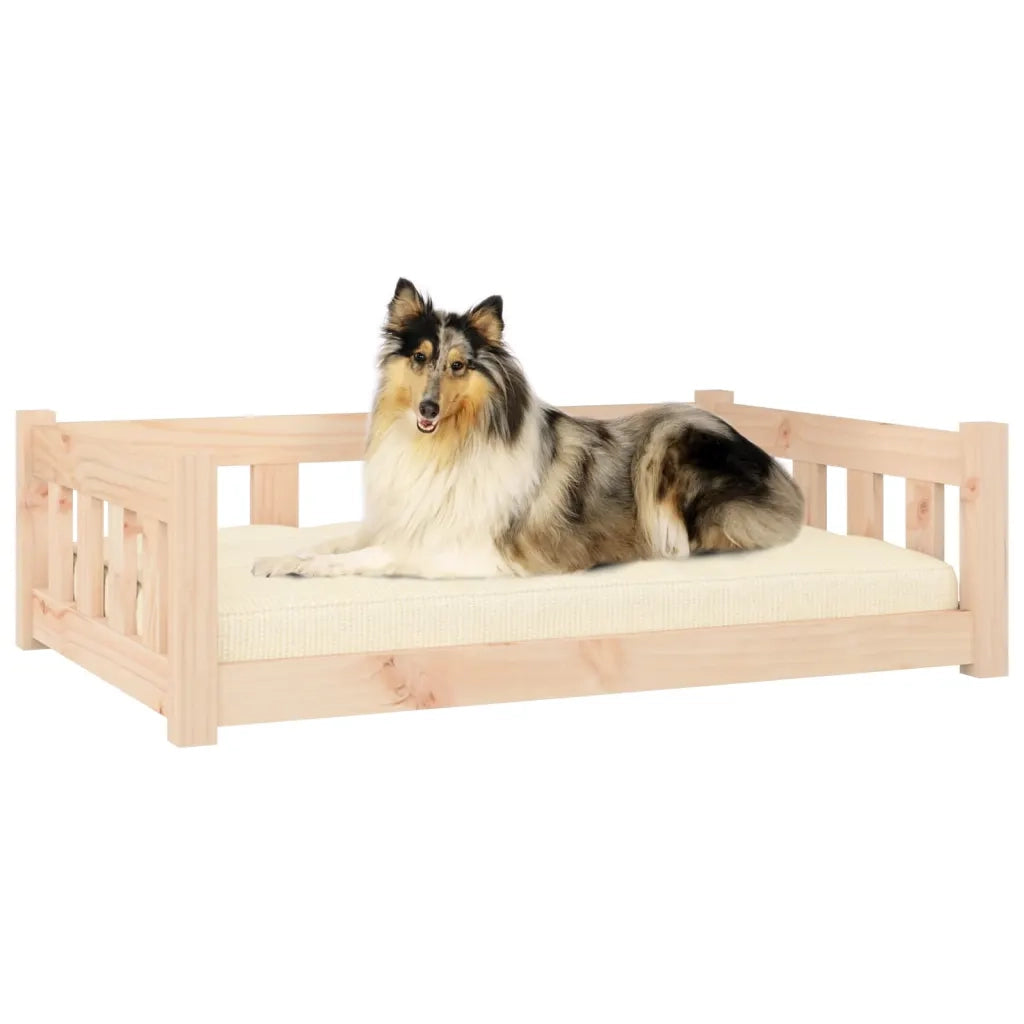 Cuccia per Cani 95,5x65,5x28 cm in Legno Massello di Pinocod mxl 121253