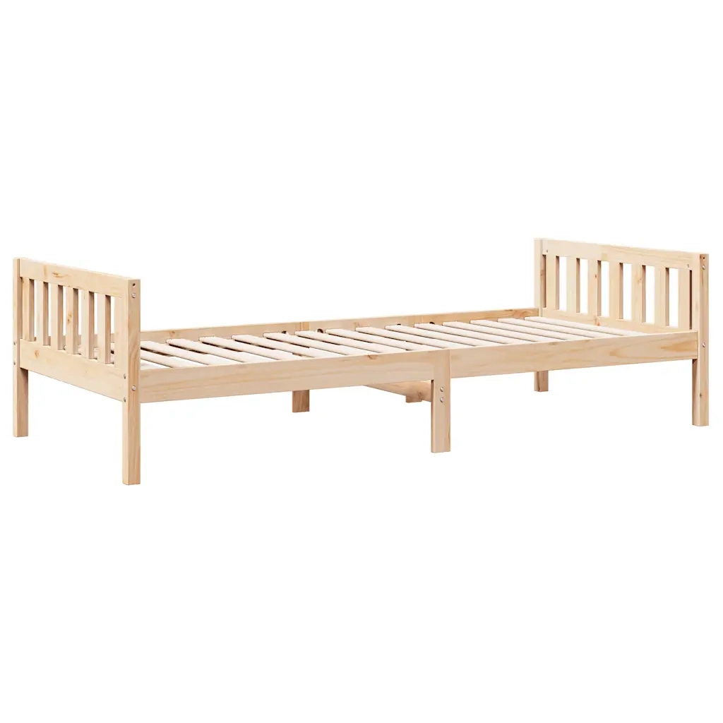 Letto per Bambini senza Materasso 90x190 cm Legno Massello Pino 855030