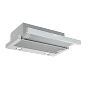 Cappa sottopensile Tecnowind Slim90 colore grigio con frontalino inox  estraibile classe D