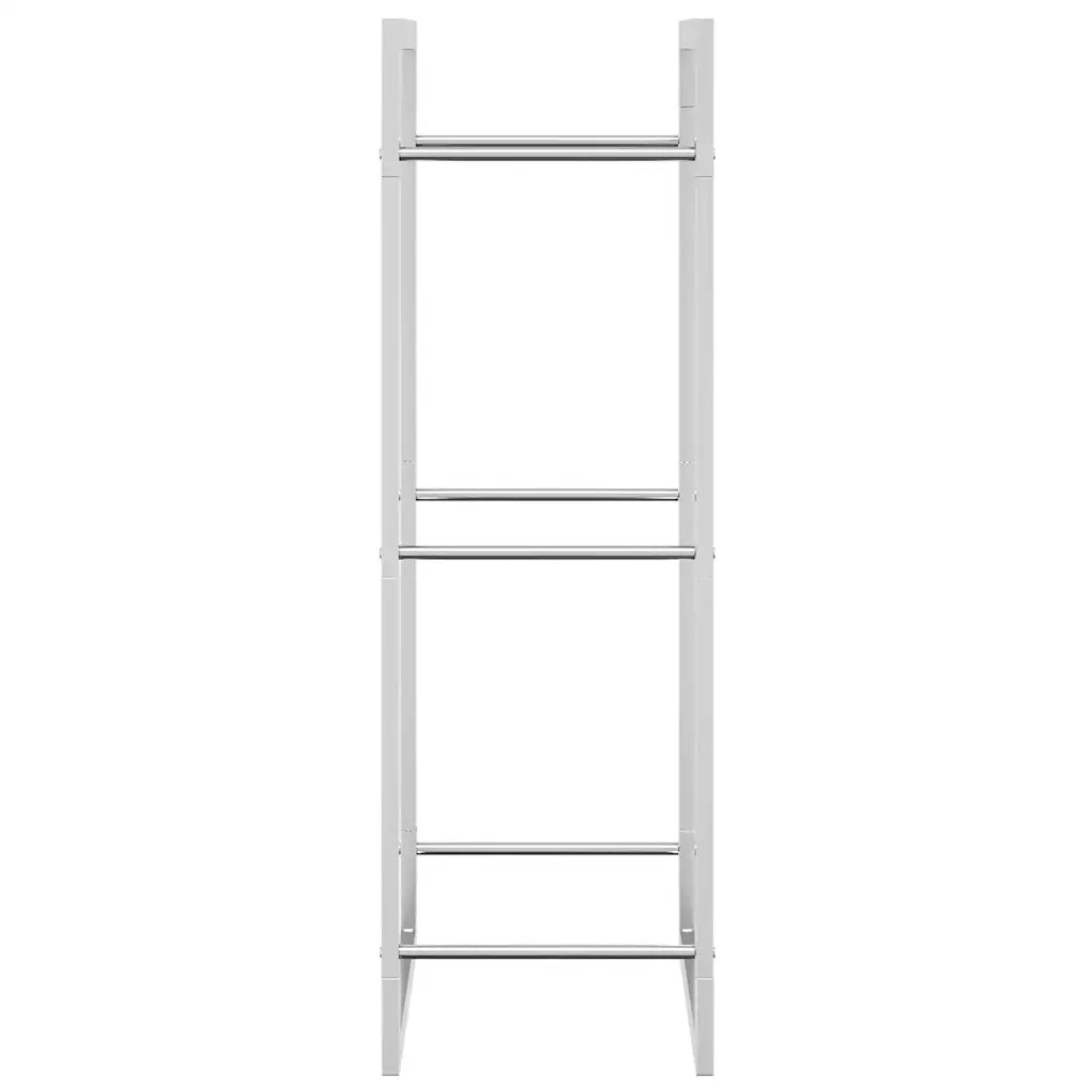Portalegna 50x28x94 cm in Acciaio Inossidabile